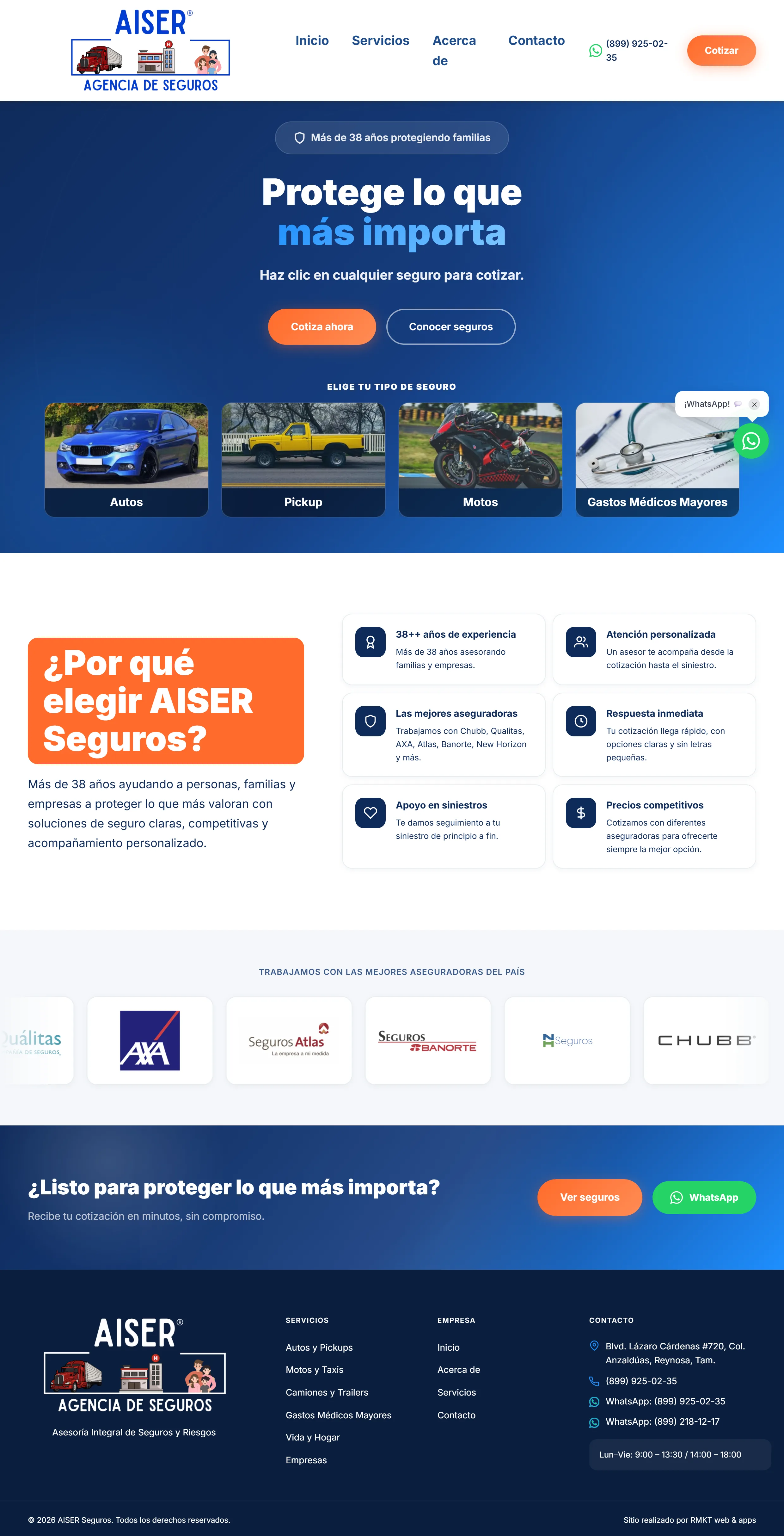 Aiser Seguros — RamosMKT