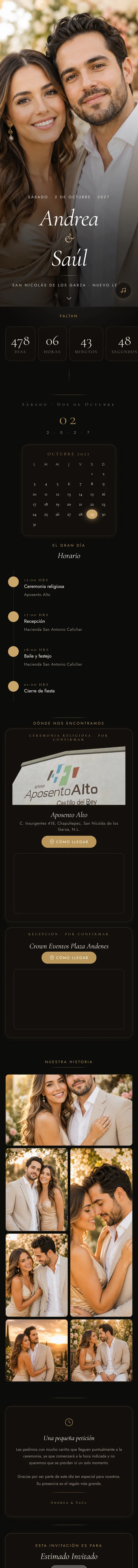 Invitación Digital Boda — RamosMKT